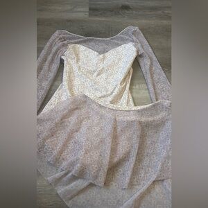 Floral Lace Two-Piece Dress